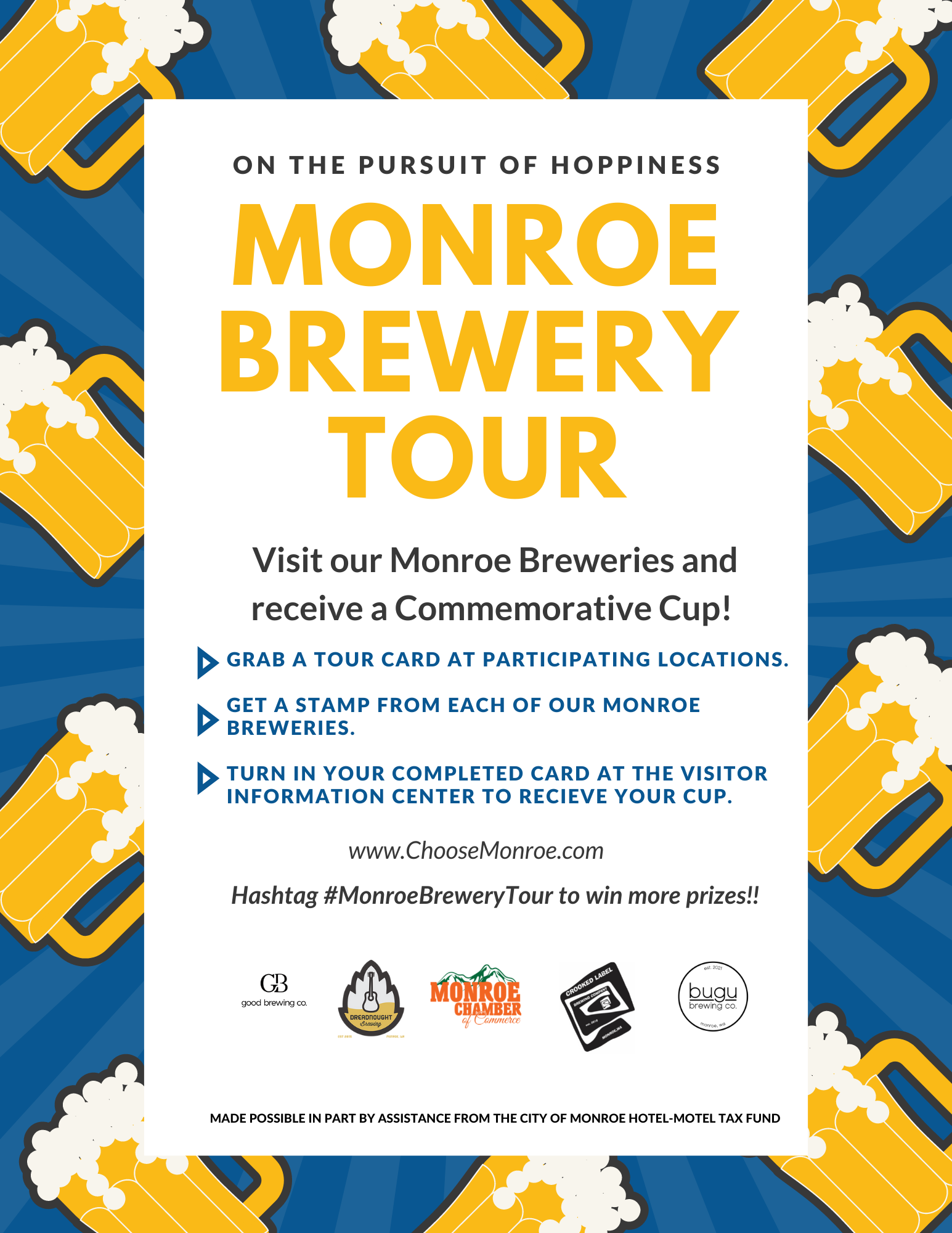Monroe Brewery Tour School Flyer